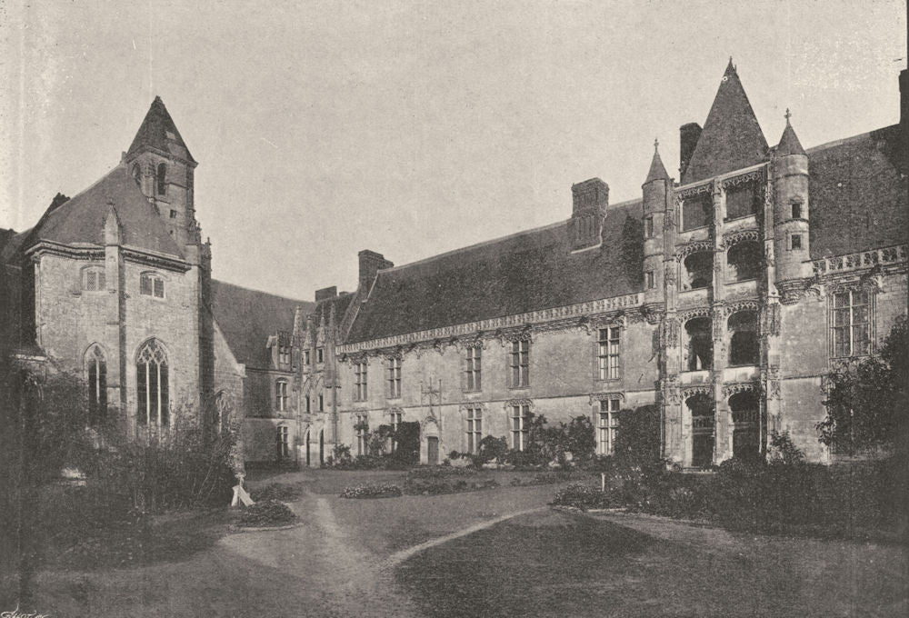 EURE- ET- LOIR. Chateaudun. Chateau 1895 old antique vintage print picture